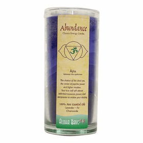 Aloha Bay Indigo Abundance Chakra Energy Candle Jar 11 oz.