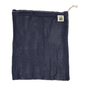ECOBAGS Organic Cotton Medium Storm Blue Mesh Sack