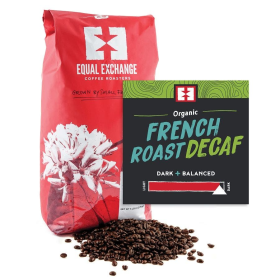Equal Exchange Organic French Roast Decaf Whole Bean Coffee 5 lb.