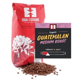 Equal Exchange Organic Coffee Guatemalan Medium Whole Bean Coffee 5 lb.