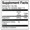 Frontier Co-op Magnesium Citrate Powder 1 lb.