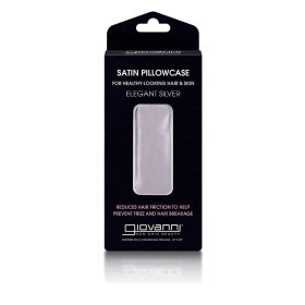 Giovanni Elegant Silver Satin Pillowcase 18" x 2"