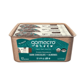 GoMacro Dark Chocolate + Almonds MacroBars 12 (2.3 oz.) pack