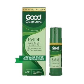 Good Clean Love Relief Gel Pain & Itch with Lidocaine 4% 1 oz.