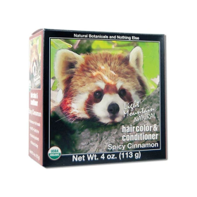 Light Mountain Spicy Cinnamon Hair Color and Conditioner 4 oz.