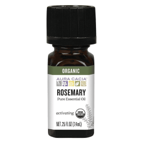 Aura Cacia Organic Rosemary Essential Oil 0.25 fl. oz.
