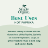 Simply Organic Hot Paprika 2.86 oz.