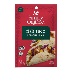 Simply Organic Fish Taco Seasoning Mix 1.13 oz.