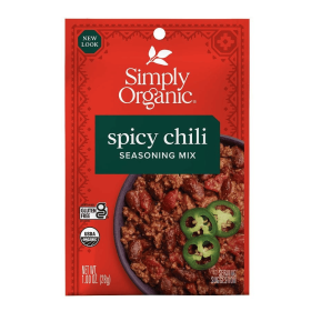 Simply Organic Spicy Chili Seasoning Mix 1.0 oz.