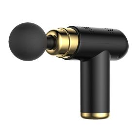 1pc Mini Massage Gun; Fascia Handheld Gun; Pocket Deep Tissue Muscle Percussion Relaxation Massager For Body Neck; Electric Massager For Sore Mus (material: ABS, Color: Black)