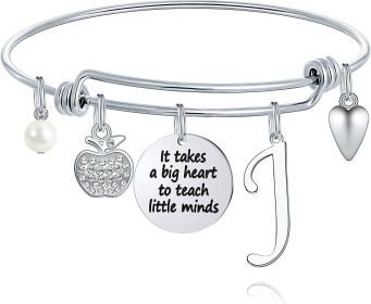 M MOOHAM Teacher Gifts for Women; Teacher Bracelet Teacher Appreciation Gifts End of Year Teacher Gifts for Teachers on Teachers Day (Style: J)
