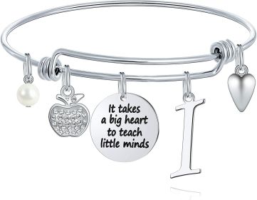 M MOOHAM Teacher Gifts for Women; Teacher Bracelet Teacher Appreciation Gifts End of Year Teacher Gifts for Teachers on Teachers Day (Style: I)