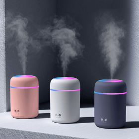 Portable Air Humidifier Aroma Essential Oil Diffuser for Car Home (Primary Colour: White)